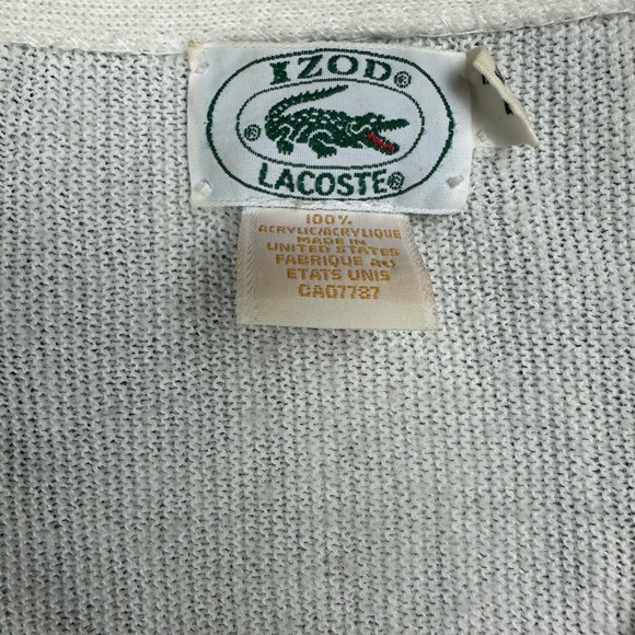 Vintage Lacoste Izod cardigan men’s size large - Picture 5 of 8